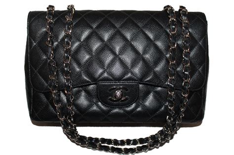 chanel quilted caviar leather flap bag